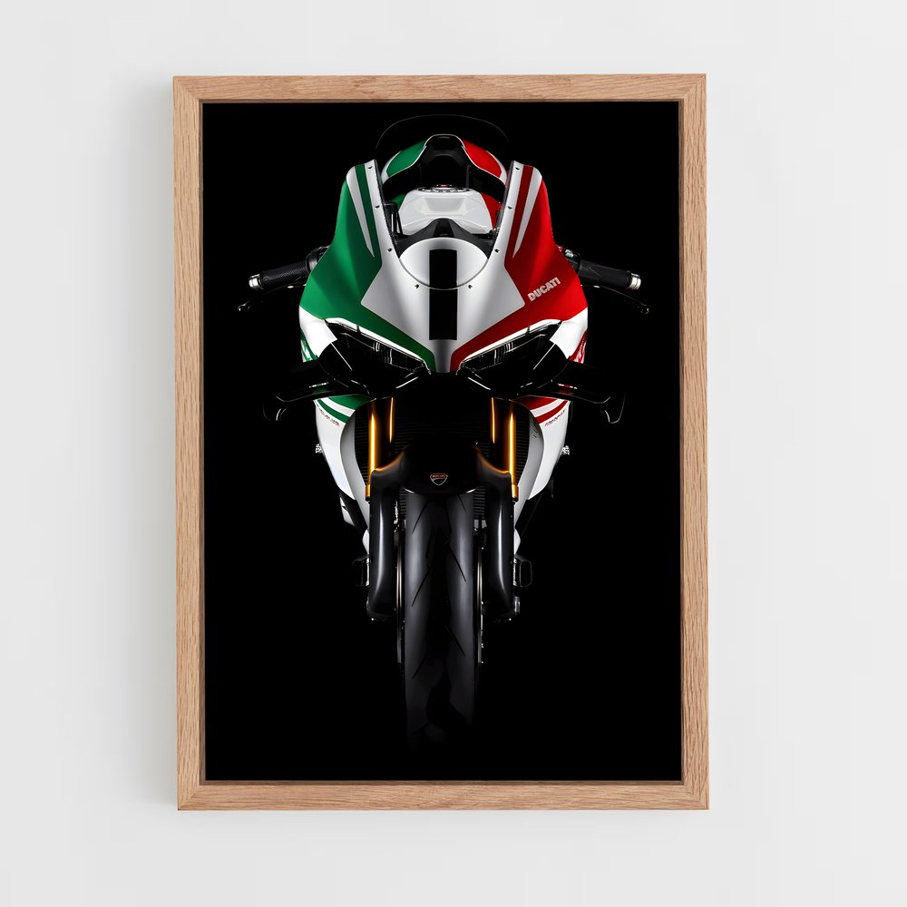 Poster Panigale Tricolore – affiche Ducati (vue 4)